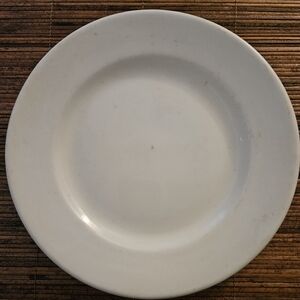 White Ironstone Plate
